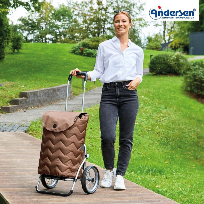 Bilde av Andersen Royal Shopper HILMA 45 Liter Trillebag Mousse