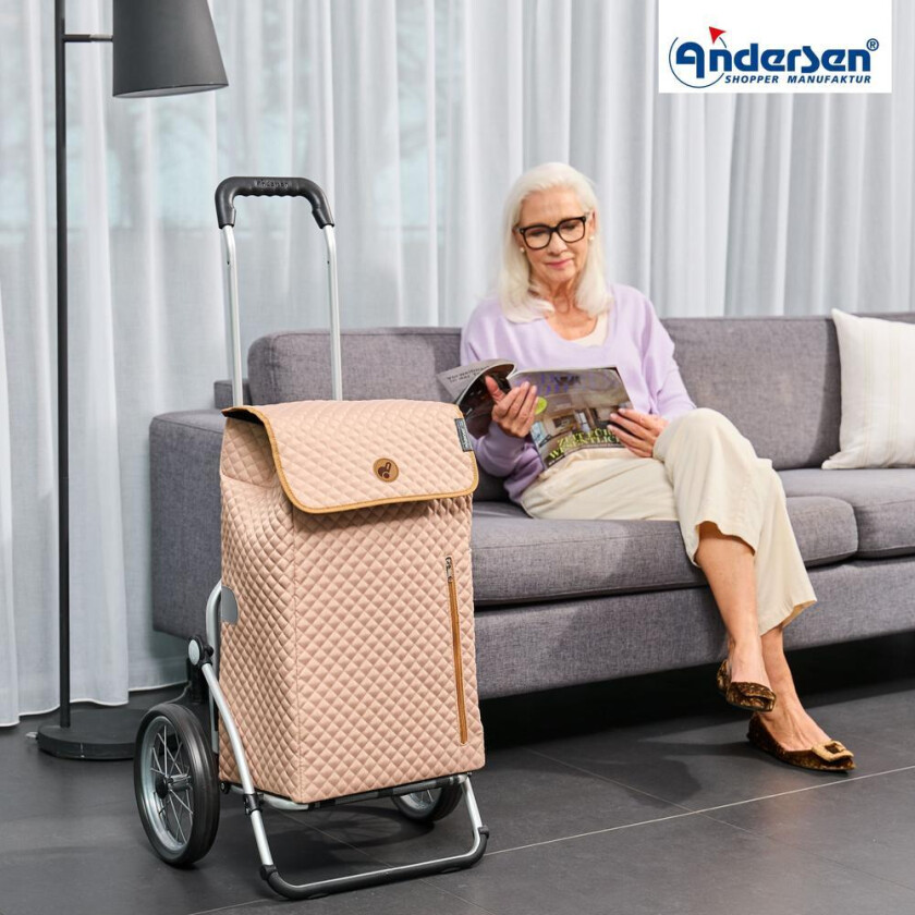 Bilde av Andersen Royal Shopper LISSA 43 Liter Trillebag Sand