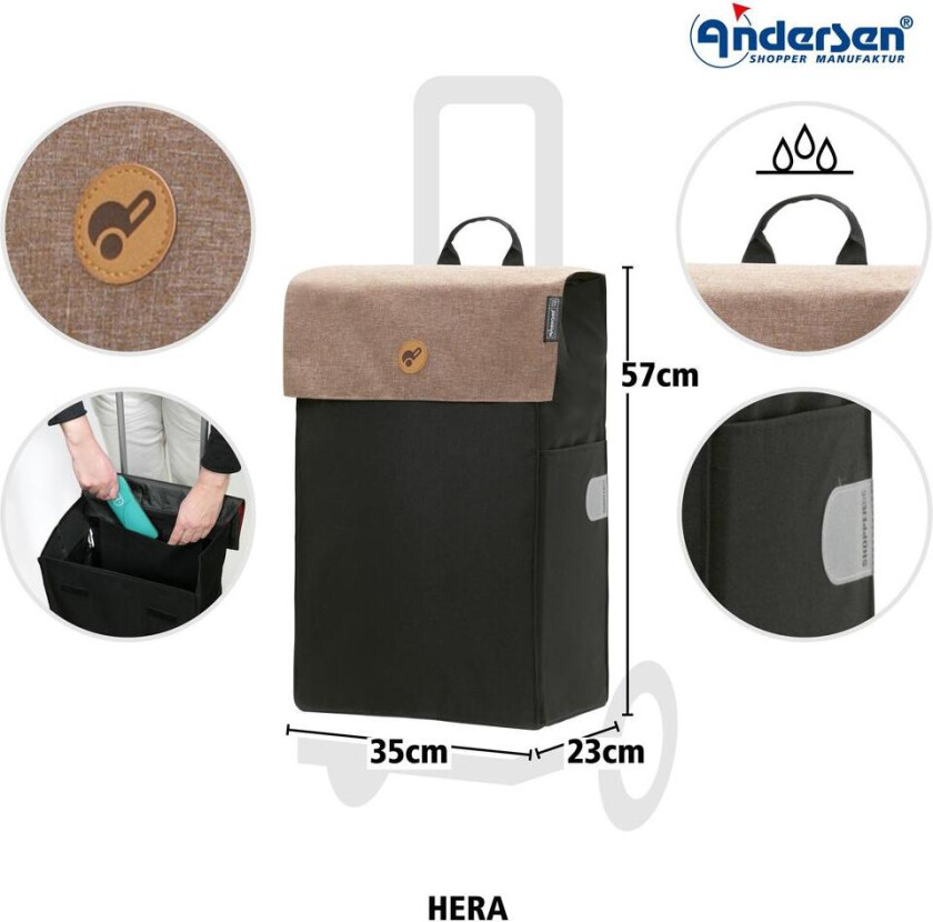 Bilde av Alu star Trillebag 47 Liter HERA Sand