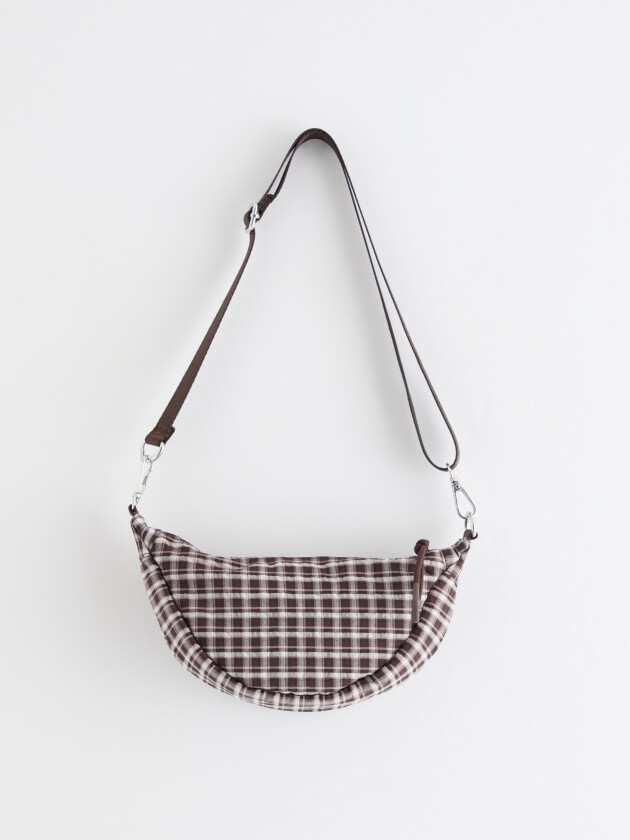 Rutete crossbody-veske