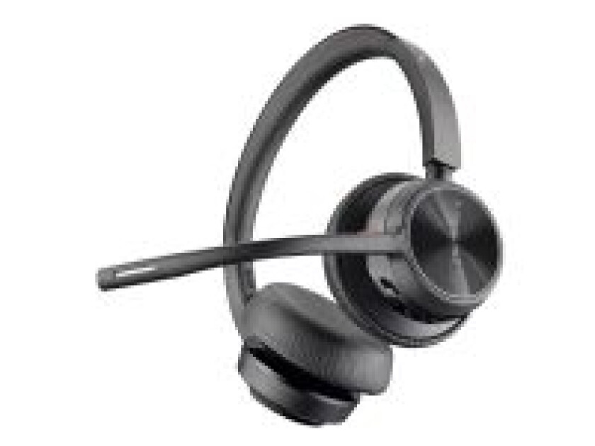 Poly Voyager 4320 - Hodesett - on-ear - Bluetooth - trådløs - svart - Zoom Certified, Certified for Microsoft Teams
