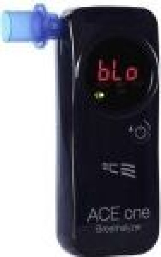 one Alkoholtester Sort 0 til 4 ‰ inkl. display, Countdown-funktion , Forskellige enheder kan vises