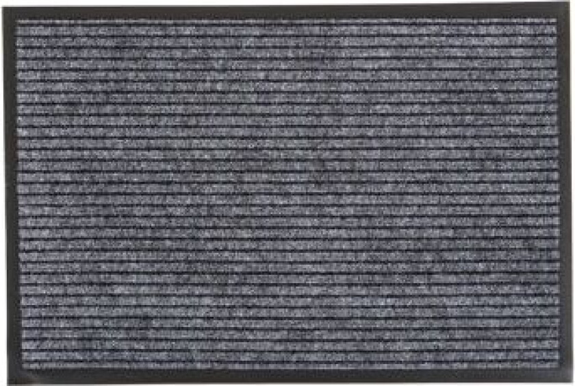DØRMATTE ABSORB 3-RIBB 90X150CM LYSGRÅ