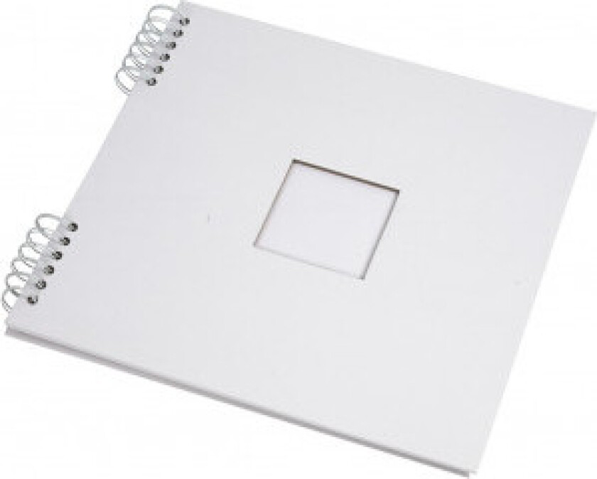 Scrapbok med spiral, hvit, str. 30,5x30,5 cm, 250 g, 1 stk.