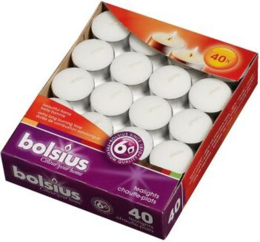 TELYS BOLSIUS 6 TIMER 40STK