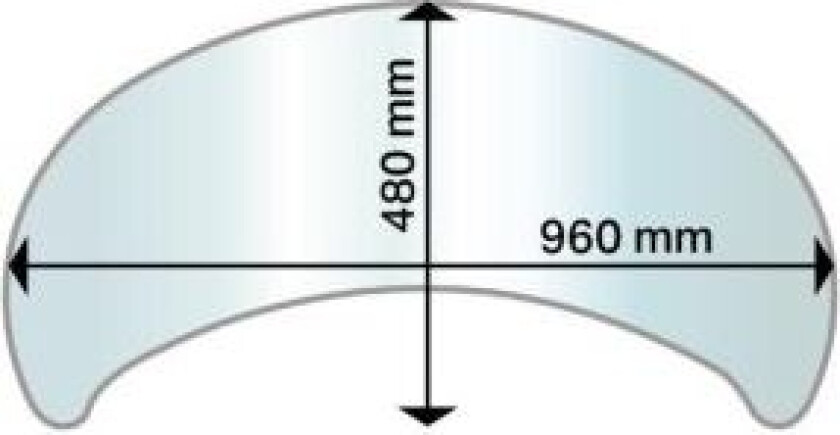 GULVPLATE ADURO GLASS ELLIPSE