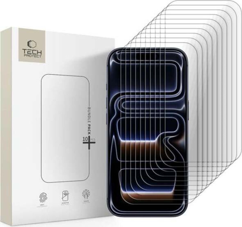 Glass Bundle 10-pack for iPhone 16 Pro / 17 / 17 Pro