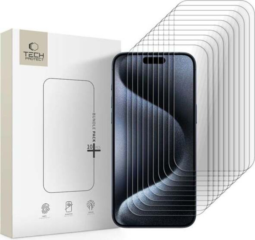 Glass Bundle 10-pack for iPhone 15 Pro Max