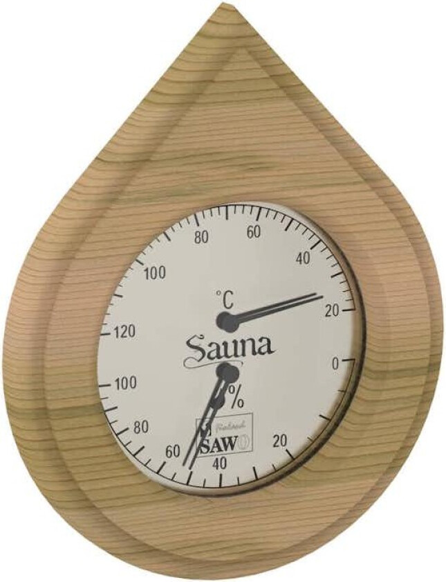 Bilde av Badstu Thermo-Hygrometer SAWO Vanndråpe