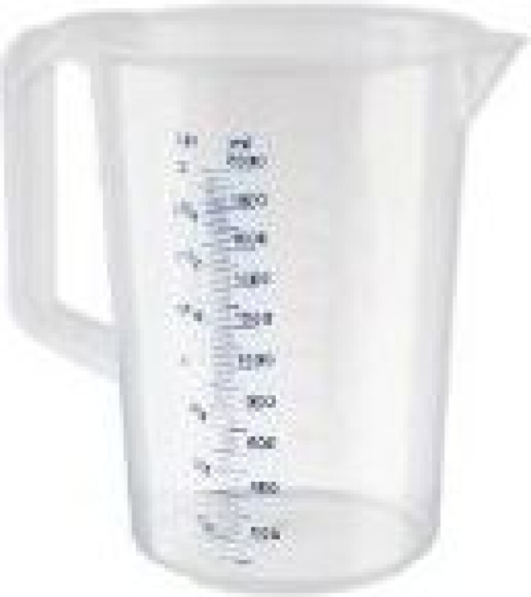 Målekande 2 liter med hank Ø150xH205 mm Polypropylen