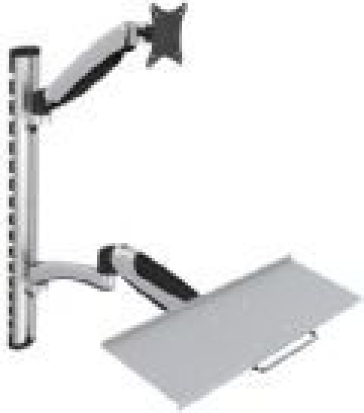 Digitus DA-90354 - Monteringssett (veggmontering, tastaturarm, skjermarm) - for LCD-skjerm / tastatur - skjermstørrelse: 17-27