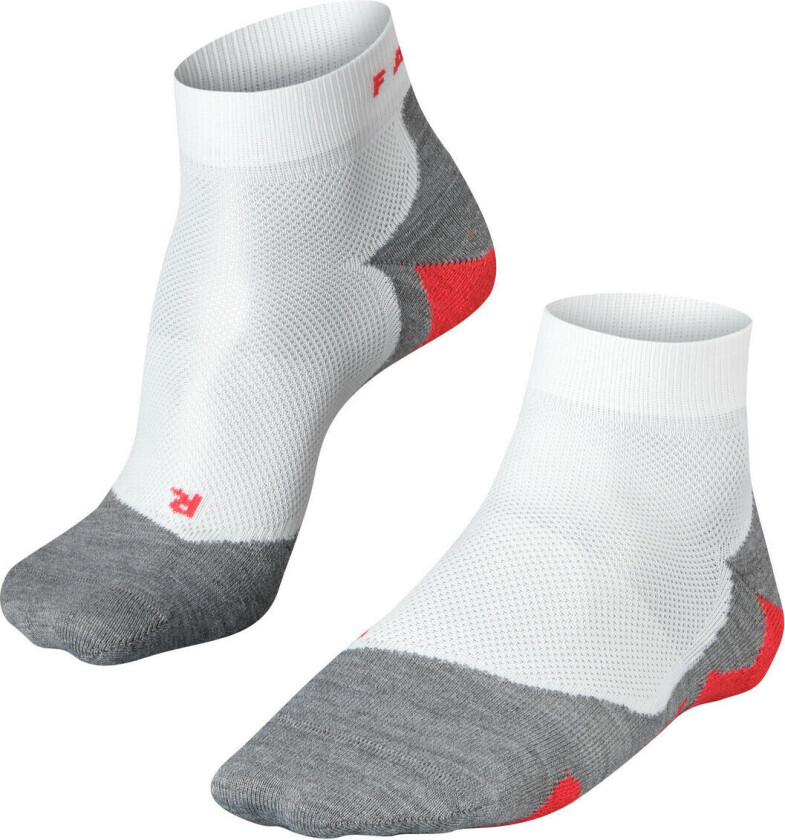 RU5 Lightweight Short Men's Running Socks White-mix 39-41, White-mix