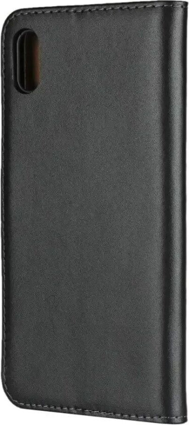 iPhone XS Max Kunstskinn Flip-Deksel med Lommebok og Stativfunksjon - Svart