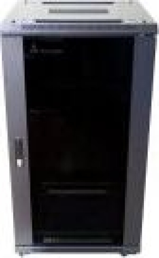 Extralink - Rack skap - 600x600 mm - står på gulv - svart - 22U - 19