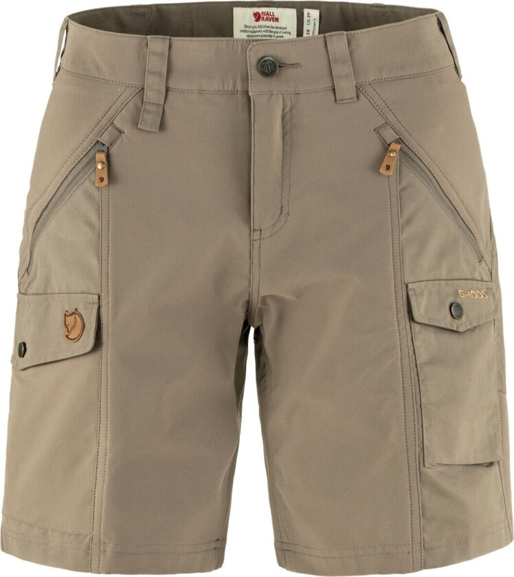 Women's Nikka Shorts Curved Suede Brown 42