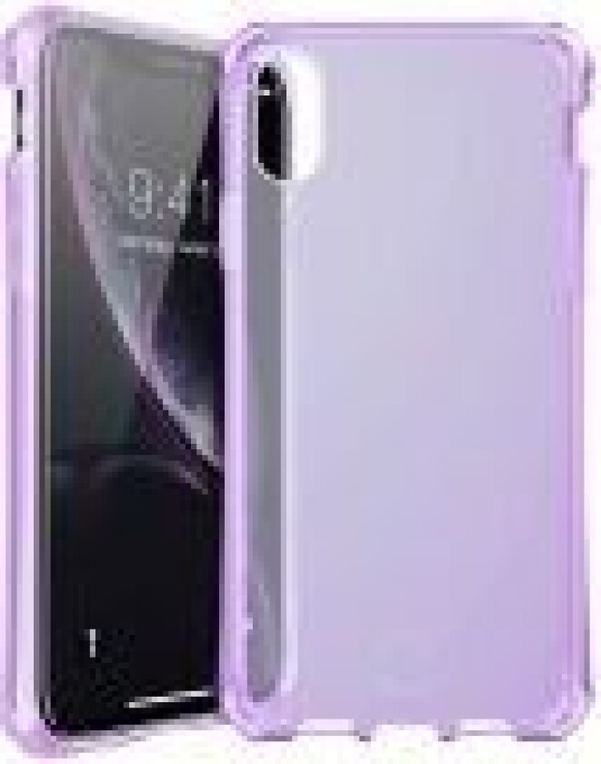 ITSKINS Spectrum Clear - Baksidedeksel for mobiltelefon - Impacthane - lyst fiolett - for Apple iPhone XR