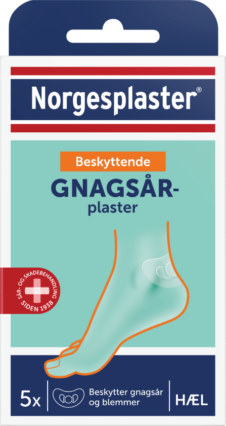 Beskyttende Gnagsårplaster Hæl, 5 stk.