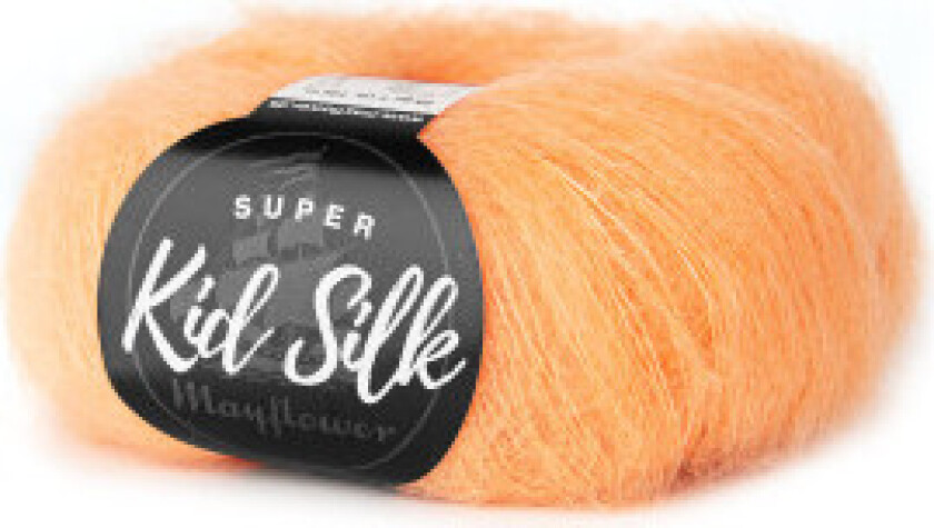 Super Kid Silk Garn Unicolor 62 Skjærsmin Fersken