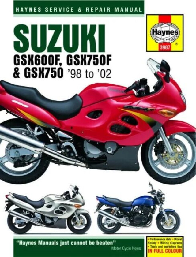 Suzuki Gsx600/750f & Gsx750 (98 - 03) Haynes Repair Manual Av Haynes Publishing