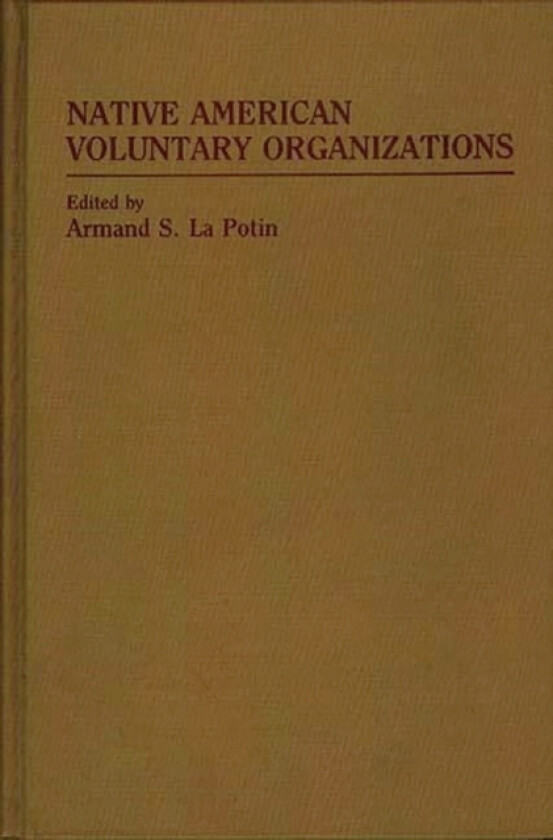 Native American Voluntary Organizations av Armand La Potin (Hardcover)