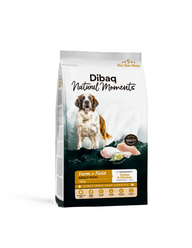 Natural Moments Dog Farm&Field Adult Maxi 12kg - Hund - Hundefôr & hundemat - Tørrfôr for hund - DIBAQ