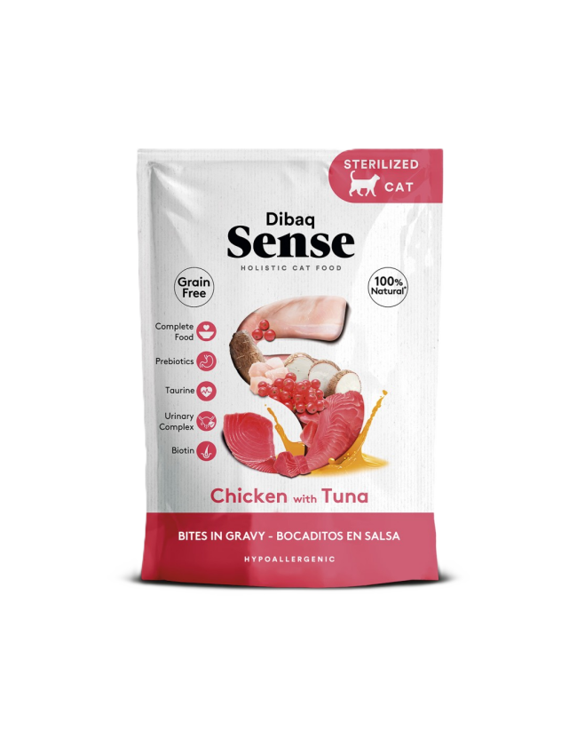 Cat Sense Bites Chicken With Tuna 100 g - Katt - Kattefôr & kattemat - Våtfôr og våtmat - DIBAQ