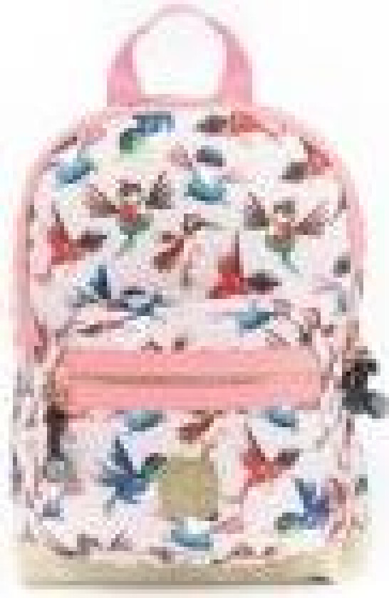 Birds Backpack (22 x 31 x 11 cm) - Soft pink