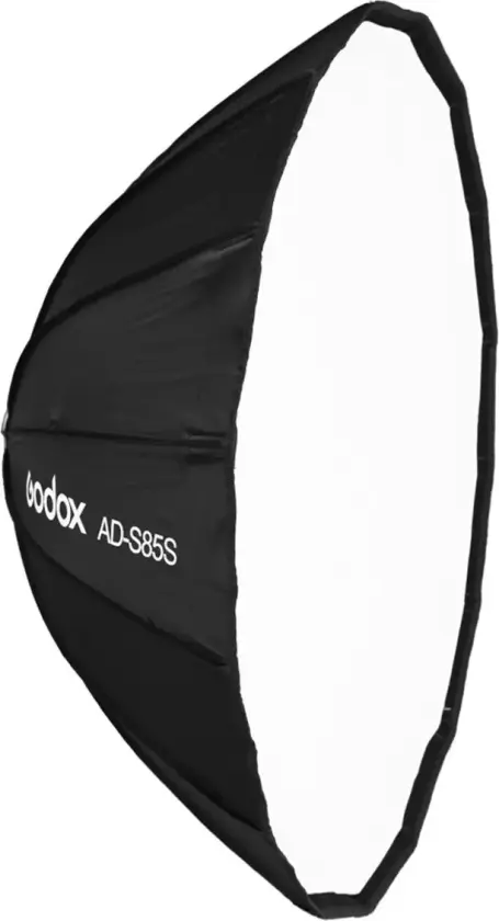 AD-S85W Softbox AD300/AD400Pro Whi 85cm Parabolic Mount Hvit interiør
