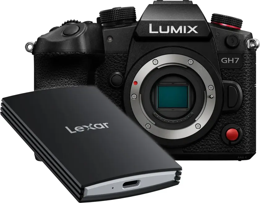 Lumix DC-GH7 Kamerahus Med Lexar SL700 Armor Portable SSD 2TB