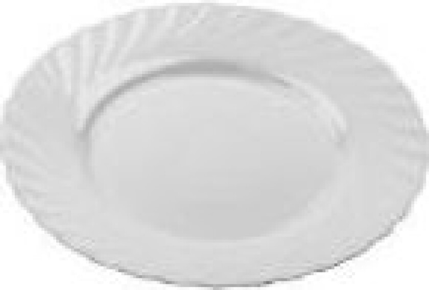 Tallerken Coupe Oval Raku 27 cm Porcelæn Jadegrøn,12 stk/krt