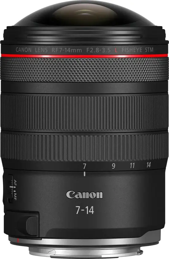 RF 7-14mm f/2.8-3.5 L Fisheye STM Sirkulær Fisheye 190°