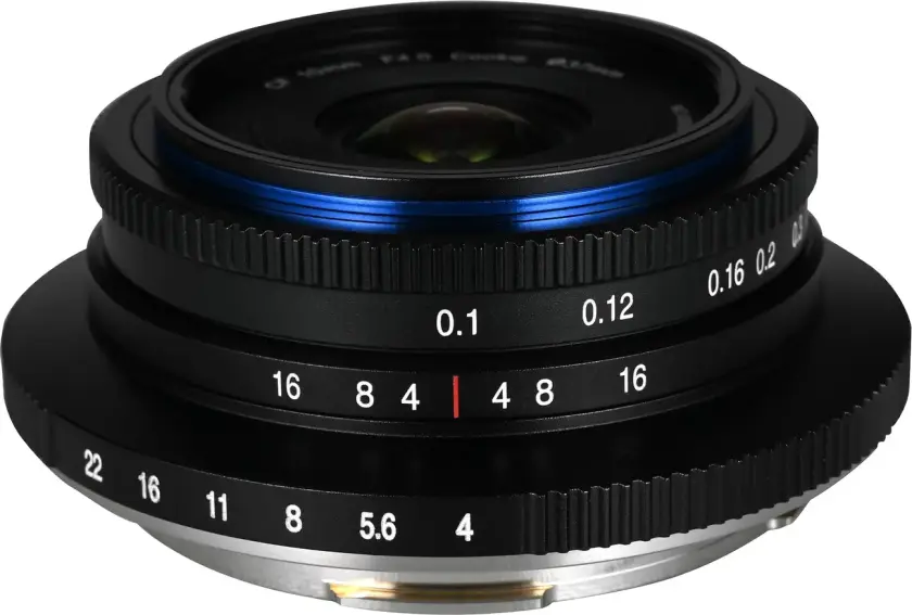 10mm f/4 Cookie Black For L-mount. APS-C. Sort