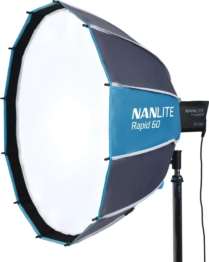 Rapid 60 Parabolic Softbox SB-RP60. Med Eggcrate. FM Mount