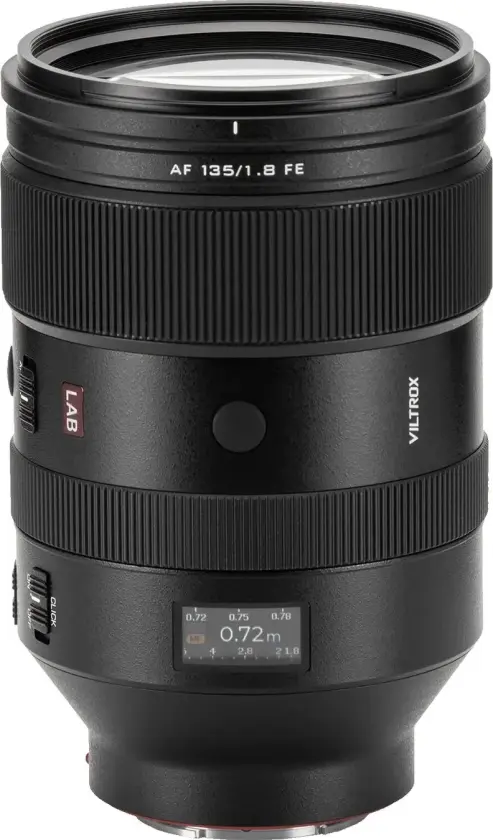 AF 135mm f/1.8 LAB Sony E-Mount Fullformat. Ø82mm