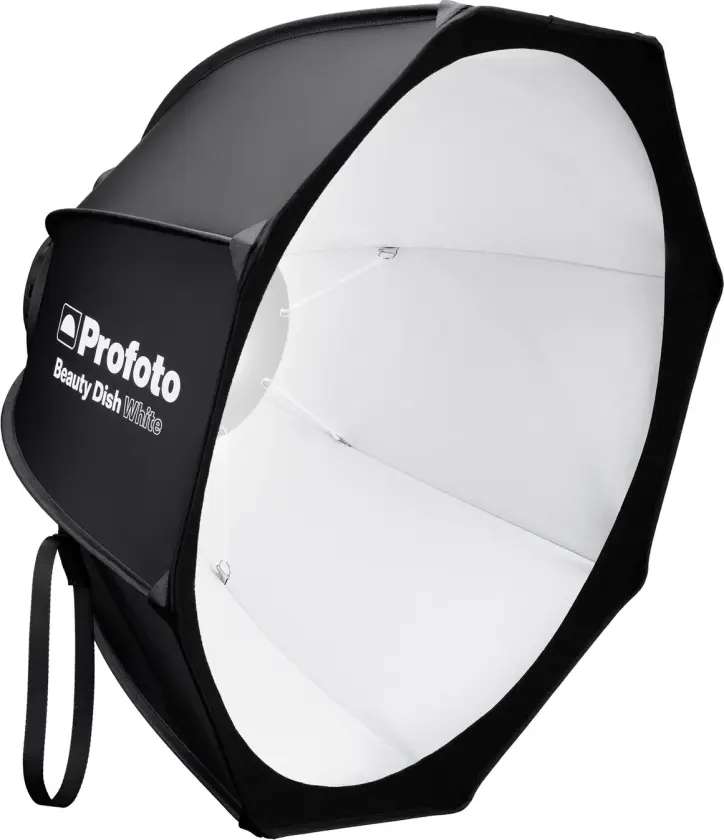 Bilde av Beauty Dish White Hvit. 60cm. Foldbar med speedring