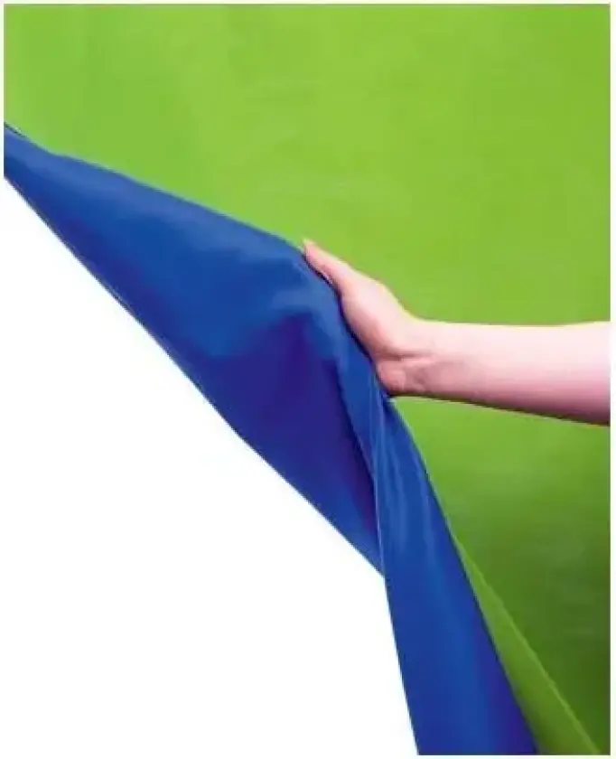 Chromakey Curtain Reversible Bakgrunn Chroma Key Green/Blue 3x3,5m