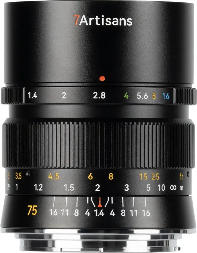 75mm f/1.4 RF Til Canon RF-fatning. Fullformat. Sort