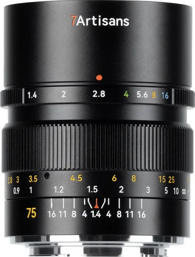 75mm f/1.4 E Til Sony E-fatning. Fullformat. Sort