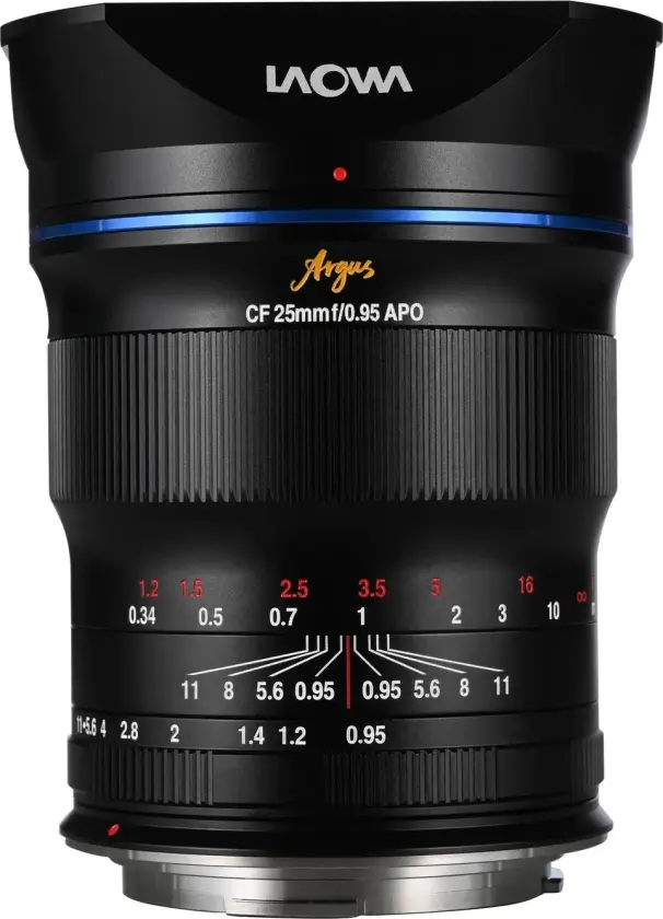 Argus 25mm f/0.95 CF APO For Canon RF. Ø62mm