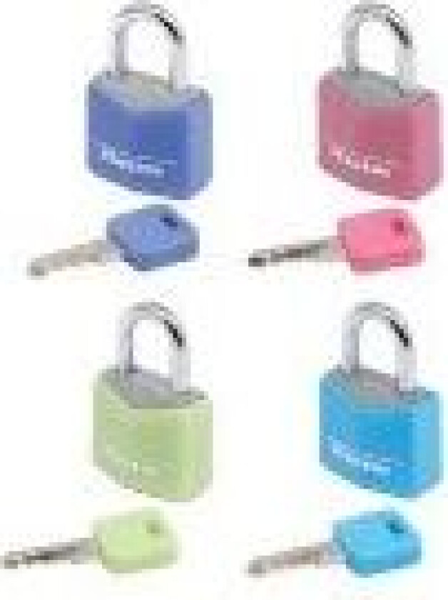 MASTER LOCK 9120EURQCOLNOP, Luggage key lock, Alle merker, Aluminium, Blå, Grønn, Rosa, Lilla, Stål, Ryggsekk, Duffelbag, Laptop bag, Koffert, Sport bag