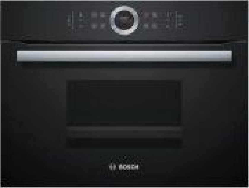 Serie 8 CDG634AB0 - Dampovn - innebygd - fordypning - bredde: 56 cm - dybde: 55 cm - høyde: 45 cm - svart