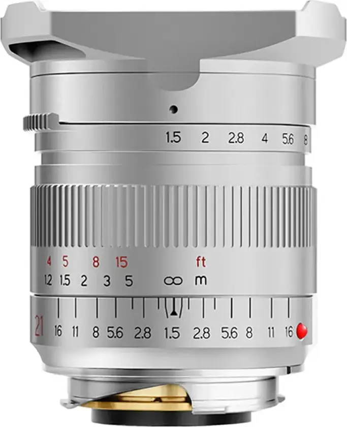 TTArtisan 21mm f/1.5 Til M-fatning. Sølv