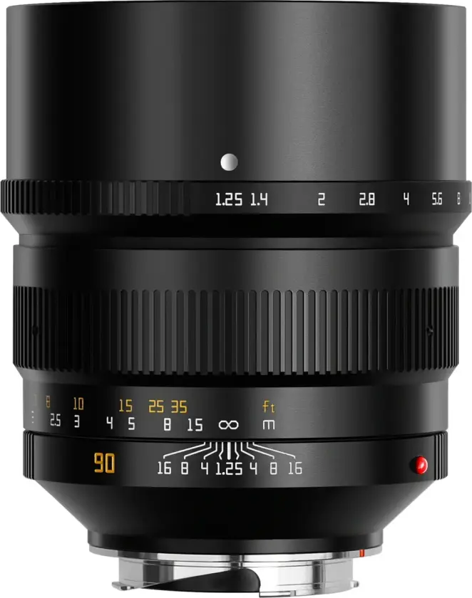 TTArtisan 90mm f/1.25 Til M-fatning. Sort