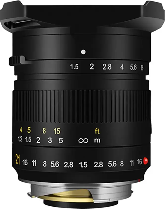 TTArtisan 21mm f/1.5 Til M-fatning. Sort