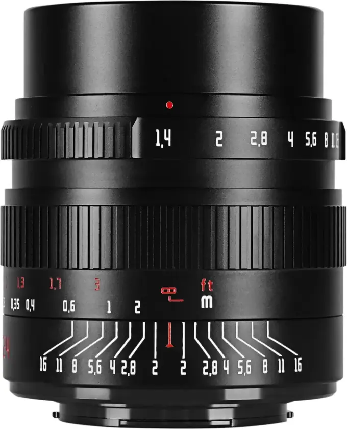 24mm f/1.4 Sony E-mount APS-C. Sort. De-Clicked