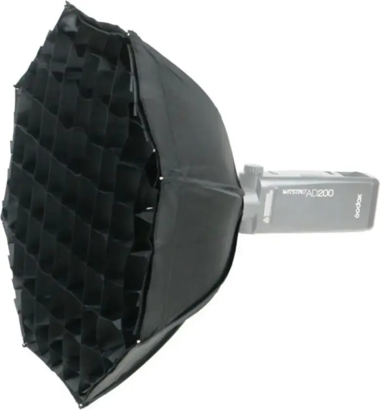 AD200 Softboks m/grid 48cm Octaboks 48cm For AD200 m/Bulb Head