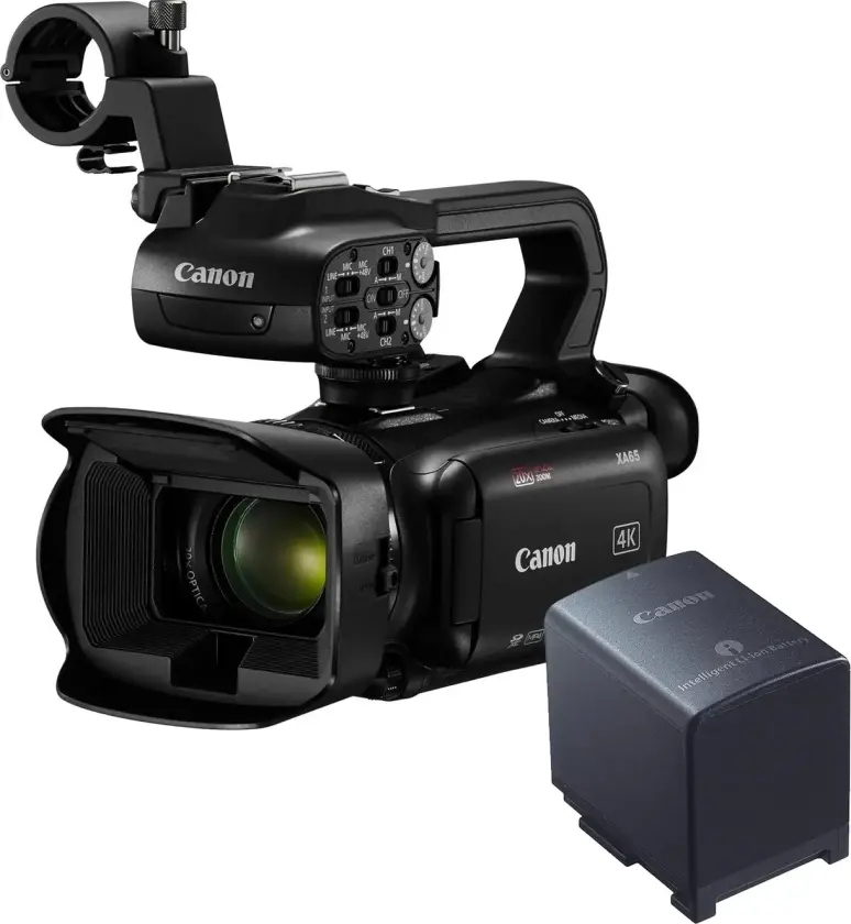 Bilde av XA65 Videokamera + ekstra Batteri UHD 4K30. 3G-SDI. 20x optisk zoom.1/2.3"