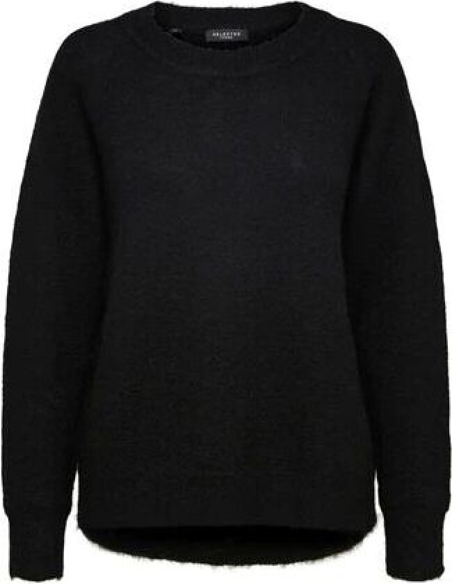 Lulu LS Knit O-Neck - Black S