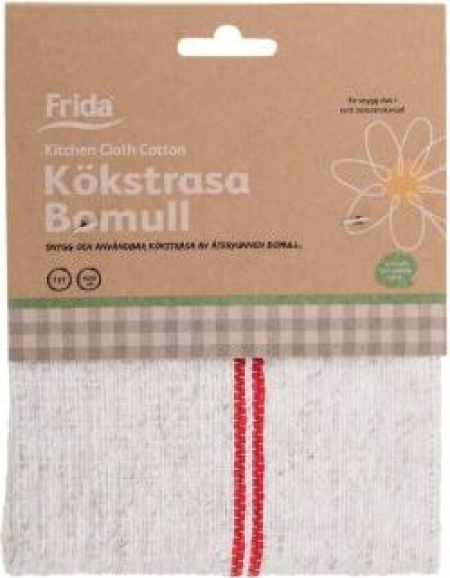KJØKKENKLUT FRIDA NATURE LINE BOMULL 30X35CM