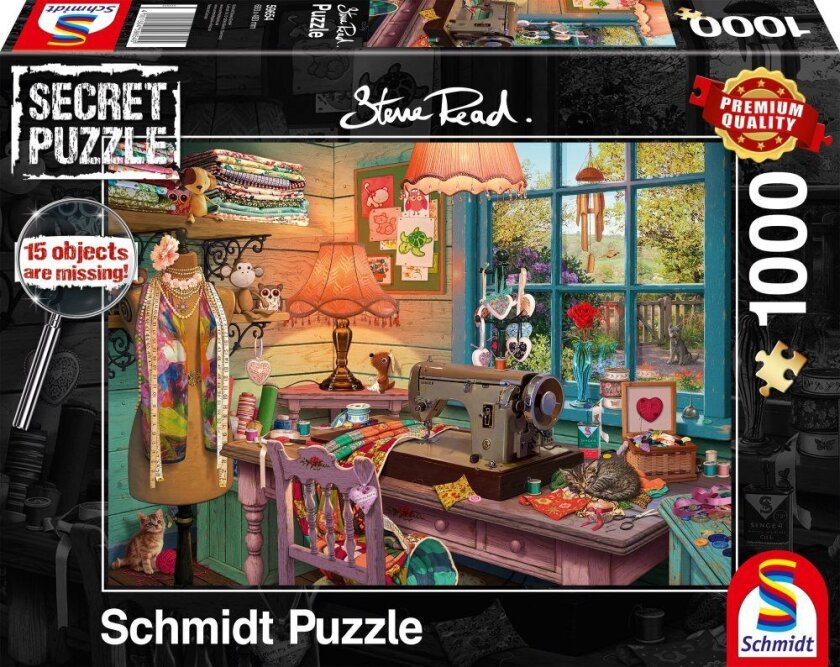In the sewing room Secret Puslespill 1000 brikker Schmidt